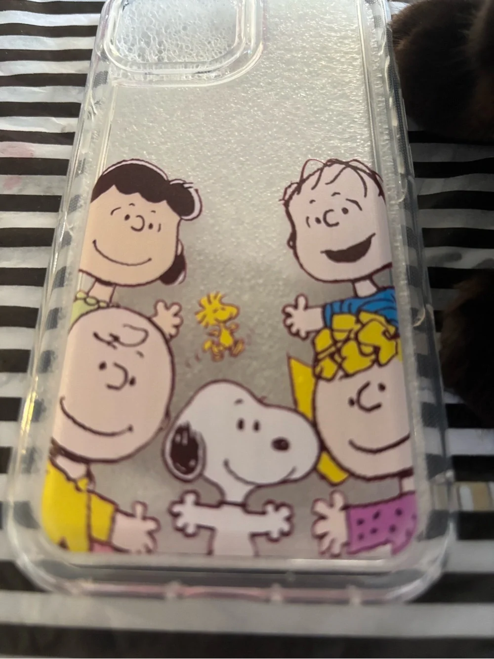 Clear Cartoon Snoopy Phone Case - Clear/Multicolor